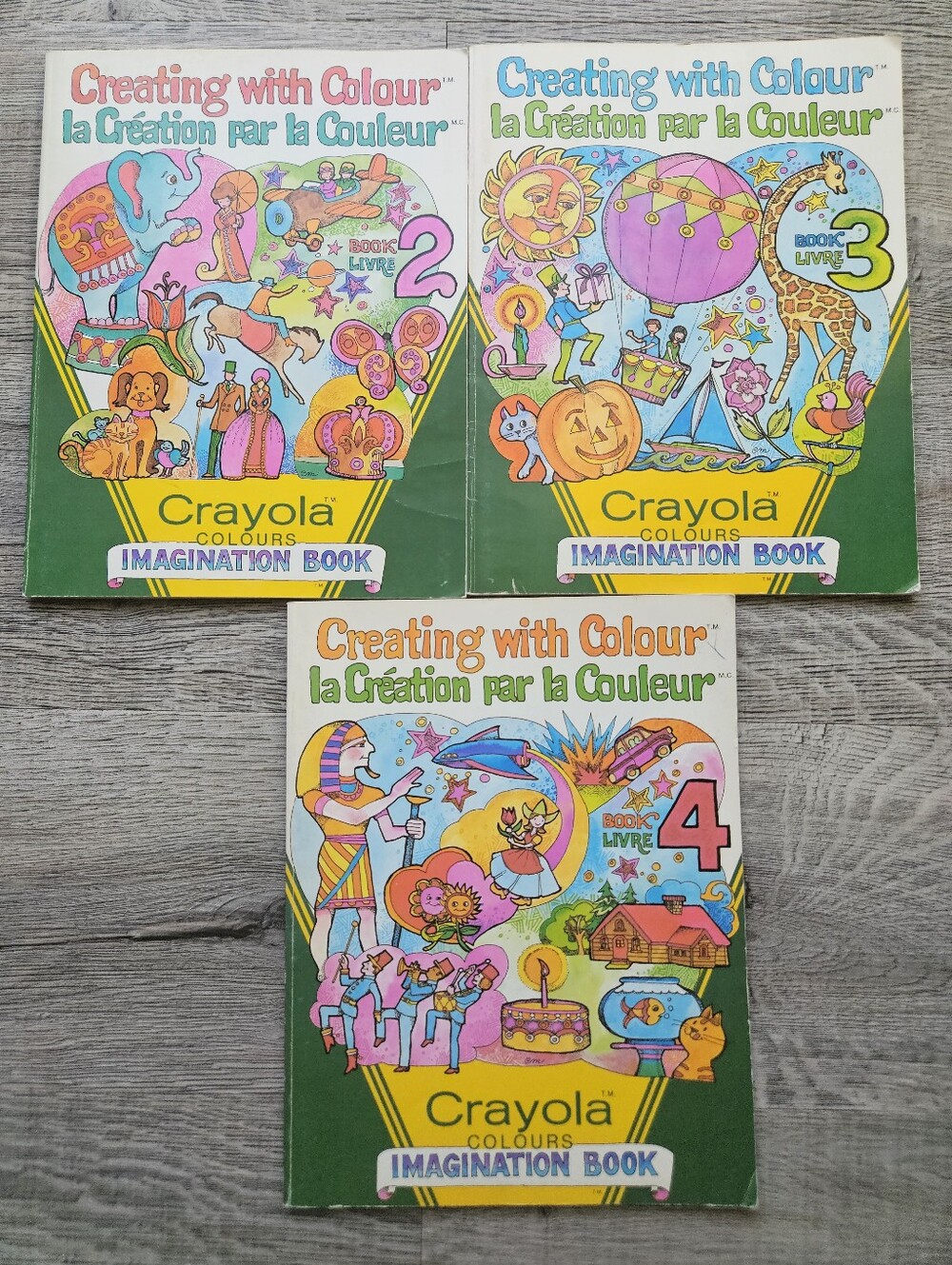 Vintage 1981 Crayola Colouring Books
